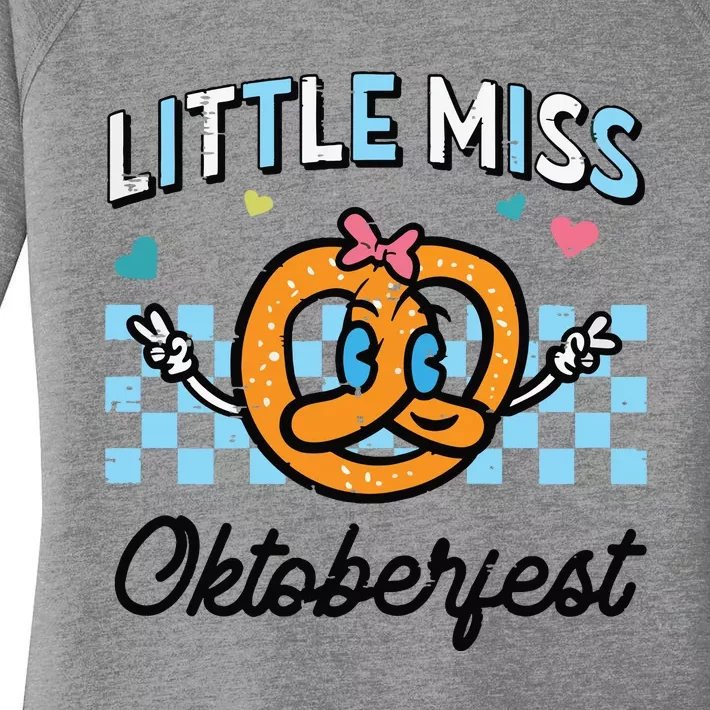 Little Miss Oktoberfest Pretzel German Women's Perfect Tri Tunic Long Sleeve Shirt