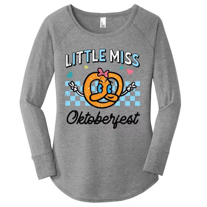 Little Miss Oktoberfest Pretzel German Women's Perfect Tri Tunic Long Sleeve Shirt