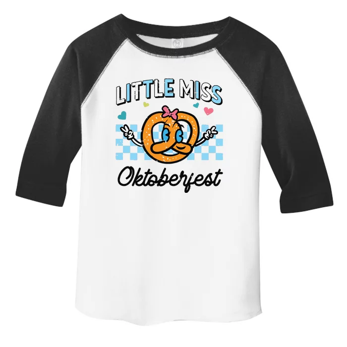 Little Miss Oktoberfest Pretzel German Toddler Fine Jersey T-Shirt