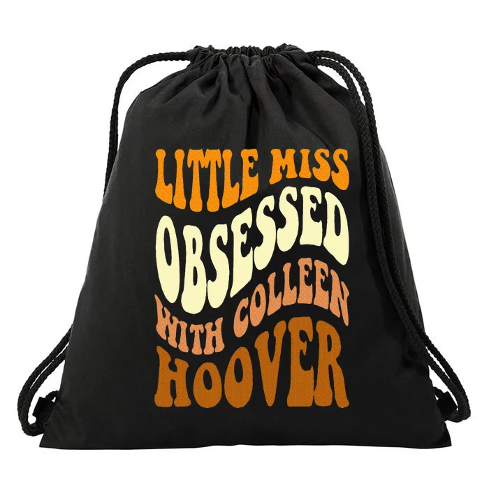 Little Miss Obsessed With Colleen Hoover Bookish Book Lover Drawstring Bag