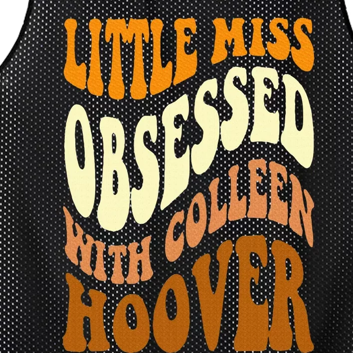 Little Miss Obsessed With Colleen Hoover Bookish Book Lover Mesh Reversible Basketball Jersey Tank