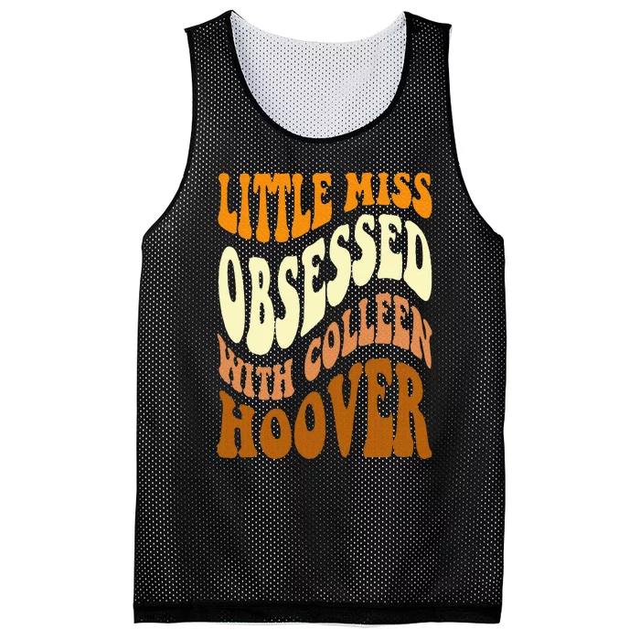 Little Miss Obsessed With Colleen Hoover Bookish Book Lover Mesh Reversible Basketball Jersey Tank