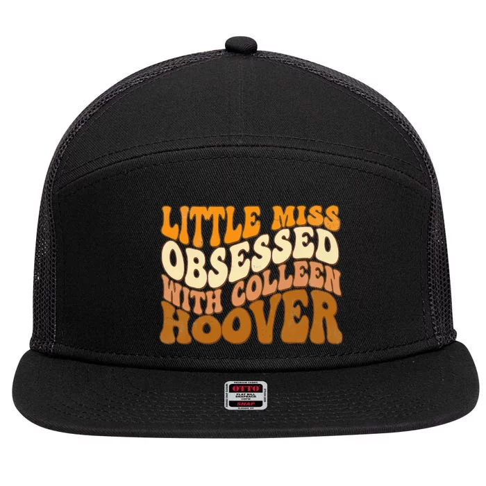 Little Miss Obsessed With Colleen Hoover Bookish Book Lover 7 Panel Mesh Trucker Snapback Hat