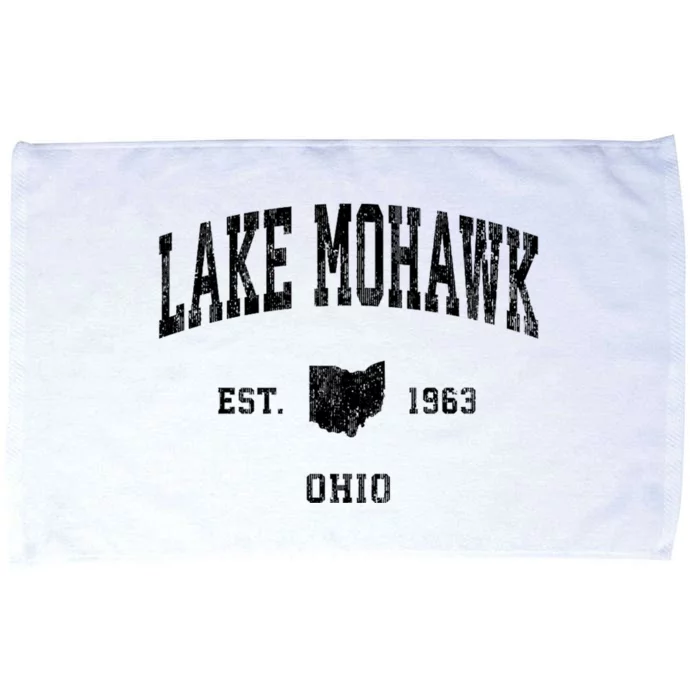 Lake Mohawk Ohio Oh Vintage Athletic Microfiber Hand Towel