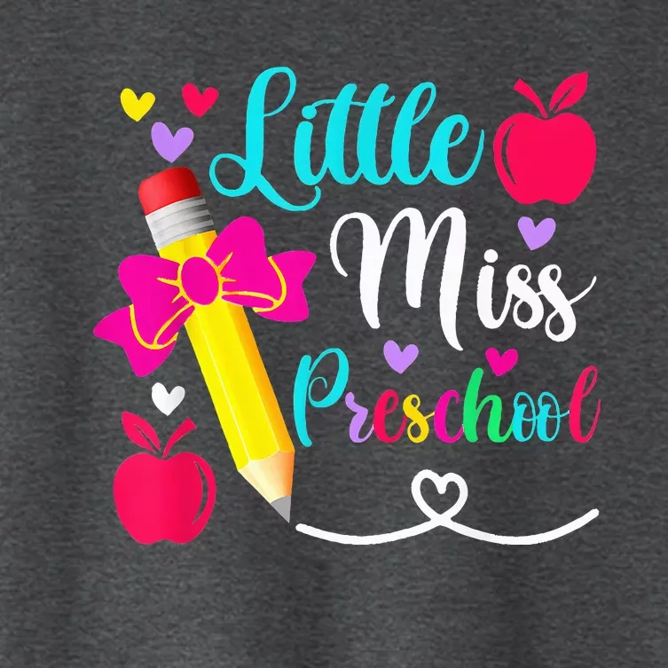 Little Miss Preschool Back To School Preschool Women's Crop Top Tee