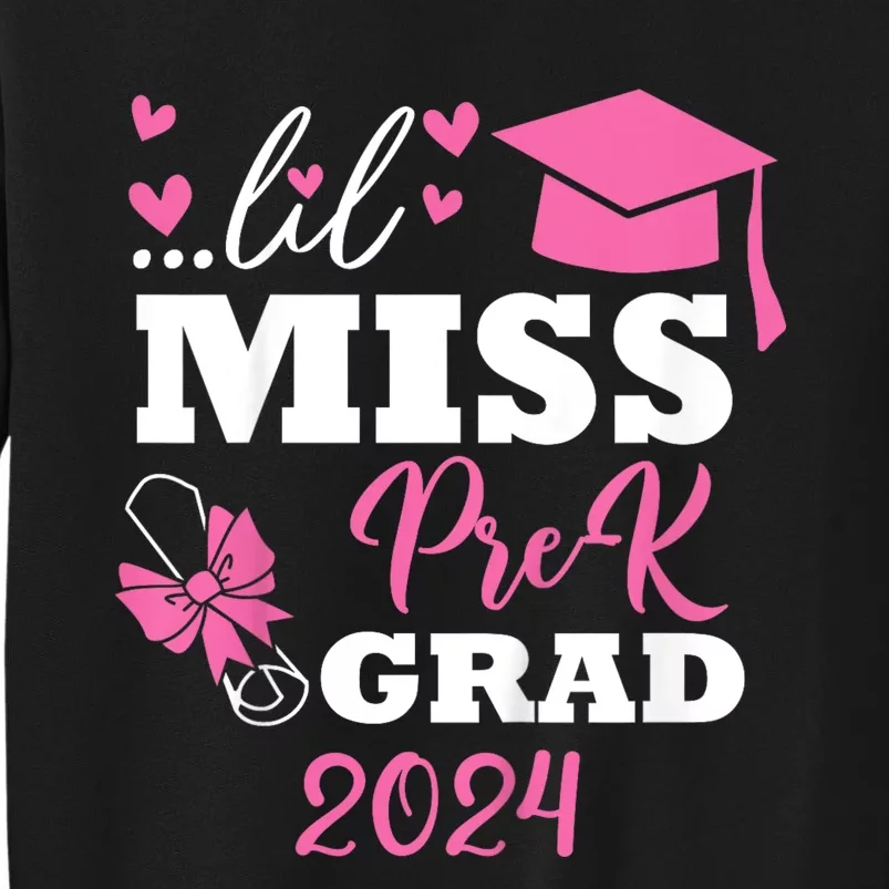 Little Miss Prek Grad 2024 Preschool Prek Graduation Sweatshirt