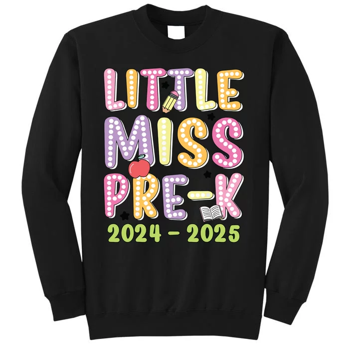 Little Miss Prek Girl Back To School 2024 2025 Prek Sweatshirt