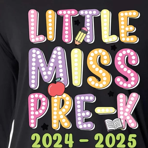 Little Miss Prek Girl Back To School 2024 2025 Prek Cooling Performance Long Sleeve Crew