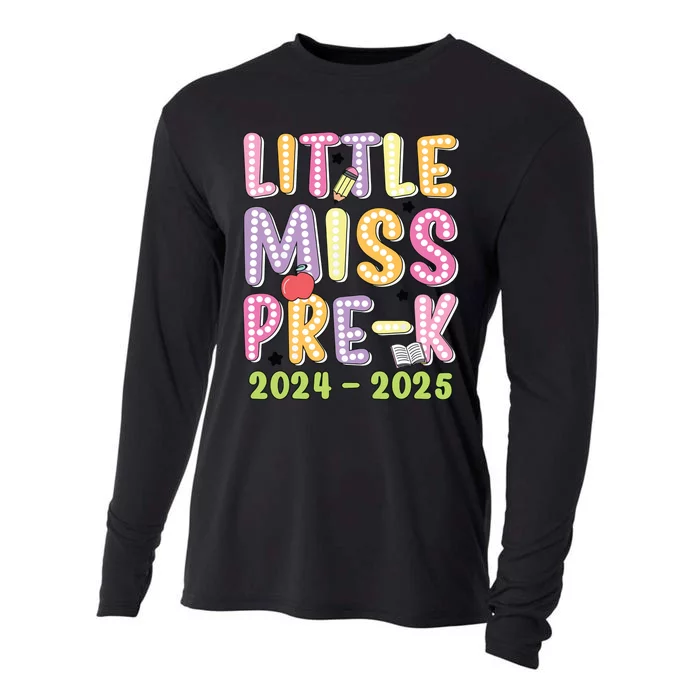 Little Miss Prek Girl Back To School 2024 2025 Prek Cooling Performance Long Sleeve Crew