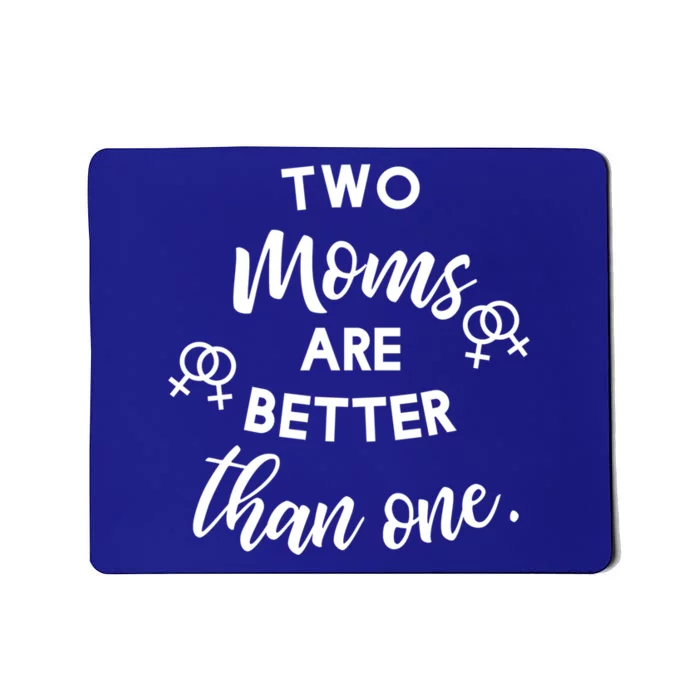 Lesbian Mom Pregnancy Annoucet Lesbian Gift Mousepad