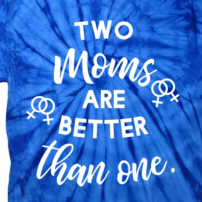 Lesbian Mom Pregnancy Annoucet Lesbian Gift Tie-Dye T-Shirt