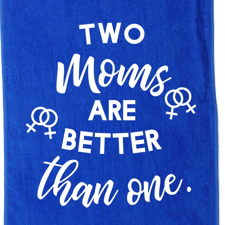 Lesbian Mom Pregnancy Annoucet Lesbian Gift Platinum Collection Golf Towel