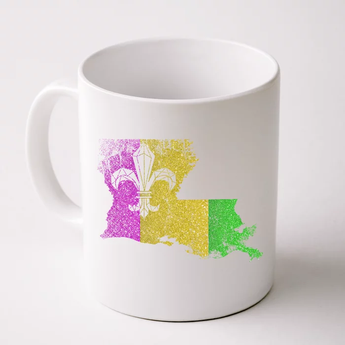 Louisiana Masquerade Parade Party New Orleans Mardi Gras Gift Front & Back Coffee Mug