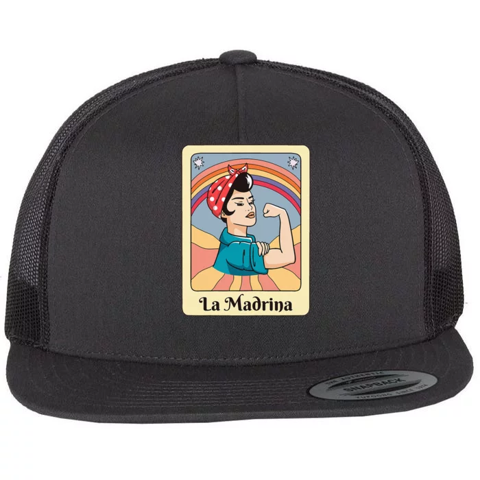 La Madrina Proposal Tarot Art Flat Bill Trucker Hat