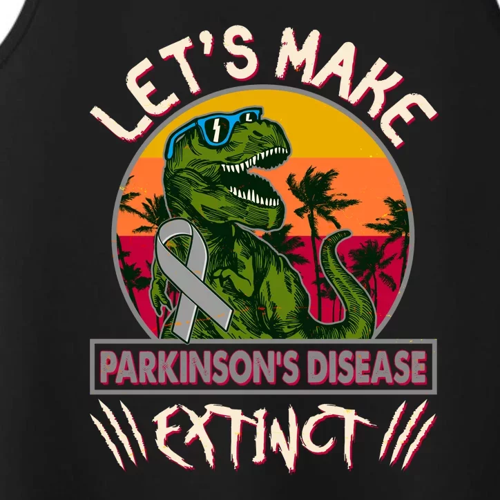 Let's Make Parkinson's Disease Extinct TRex Dinosaur Performance Tank