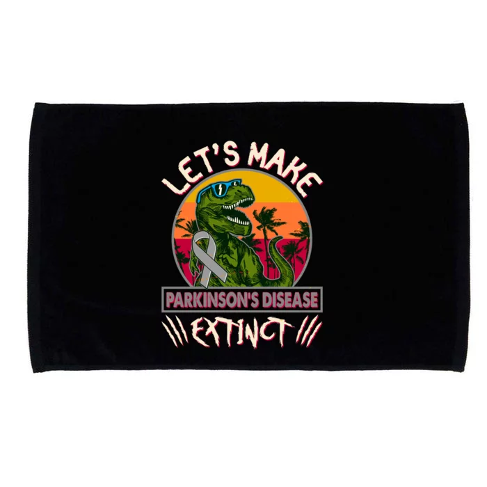 Let's Make Parkinson's Disease Extinct TRex Dinosaur Microfiber Hand Towel