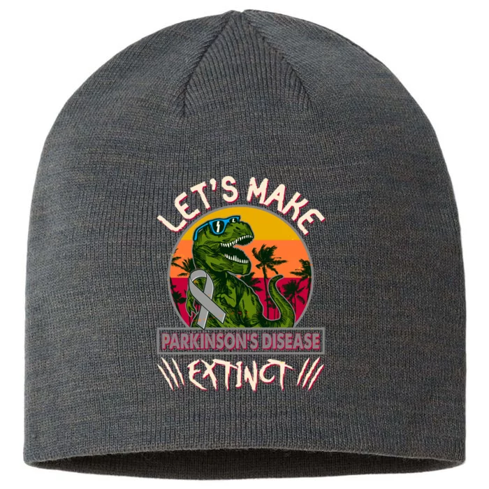 Let's Make Parkinson's Disease Extinct TRex Dinosaur 8 1/2in Sustainable Knit Beanie