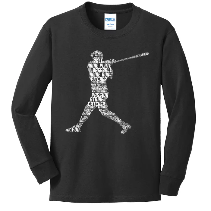 Love My Pitcher Cute Baseball Player Mom Kids Long Sleeve Shirt