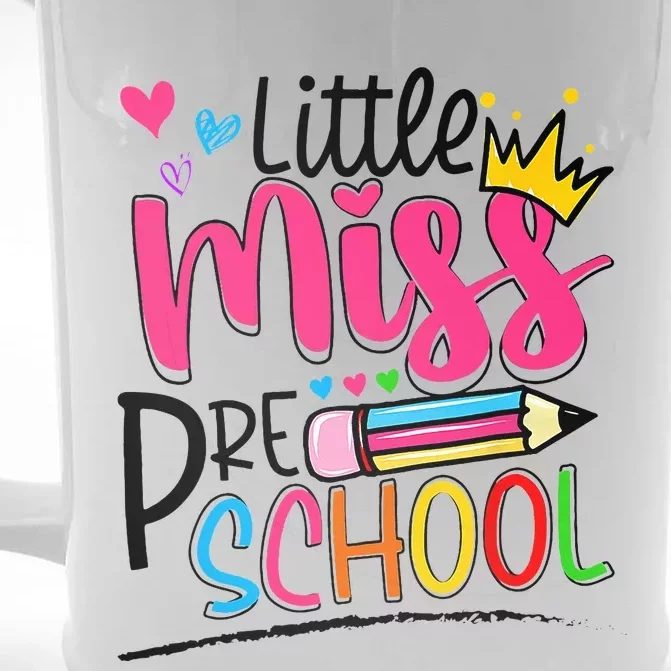 Little Miss Preschool Back To School Preschool Front & Back Beer Stein