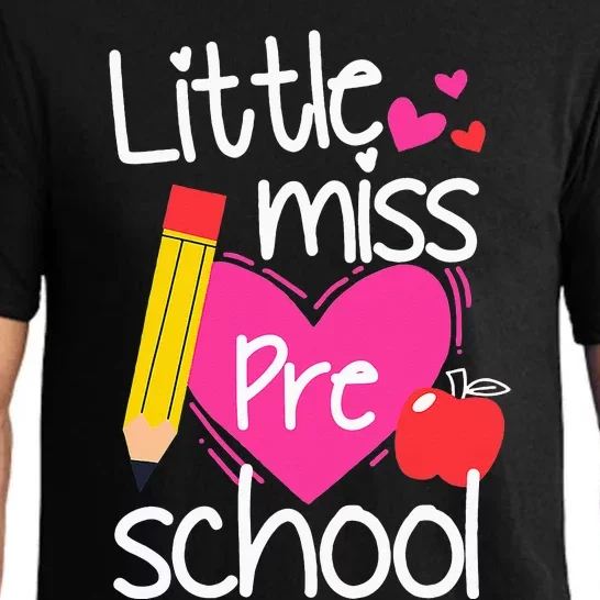 Little Miss Preschool First Day Of Hello Preschool Pajama Set