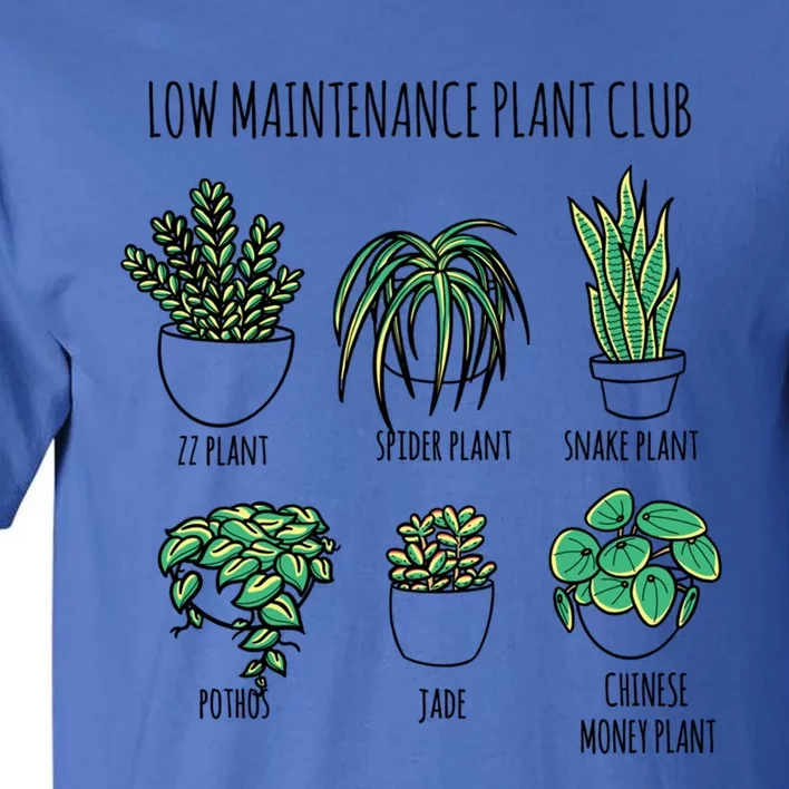 Low Maintenance Plants Club Natural Houseplant Airpurifying Gift Tall T-Shirt