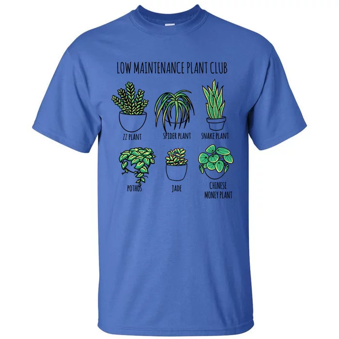 Low Maintenance Plants Club Natural Houseplant Airpurifying Gift Tall T-Shirt