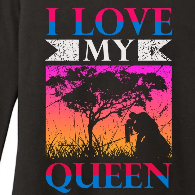 Love My Queen Womens CVC Long Sleeve Shirt