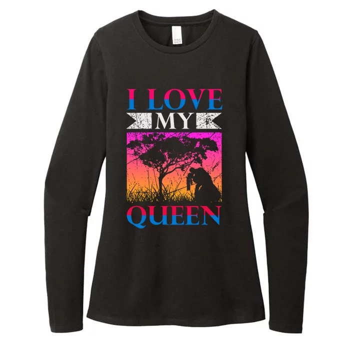 Love My Queen Womens CVC Long Sleeve Shirt