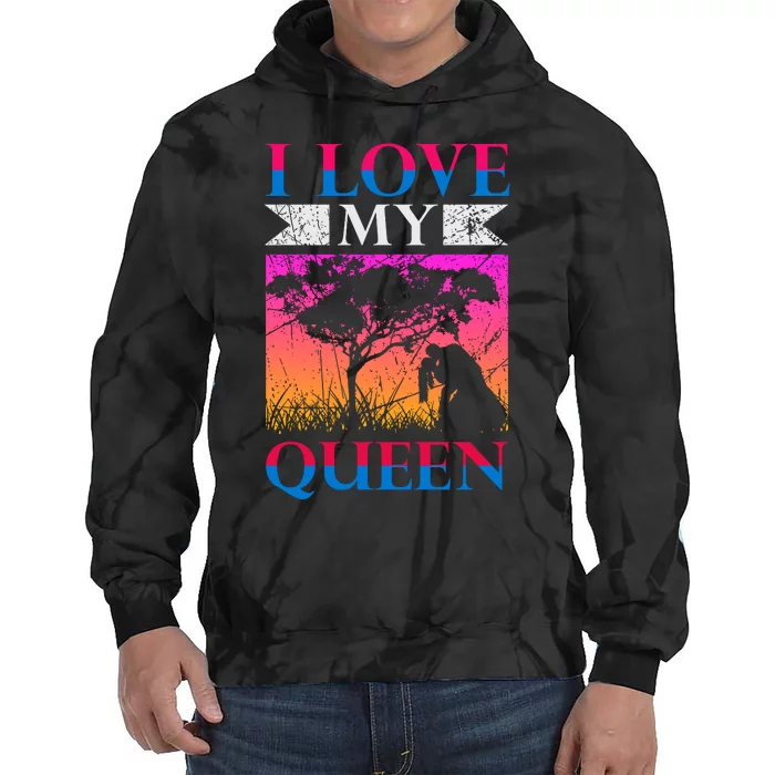 Love My Queen Tie Dye Hoodie