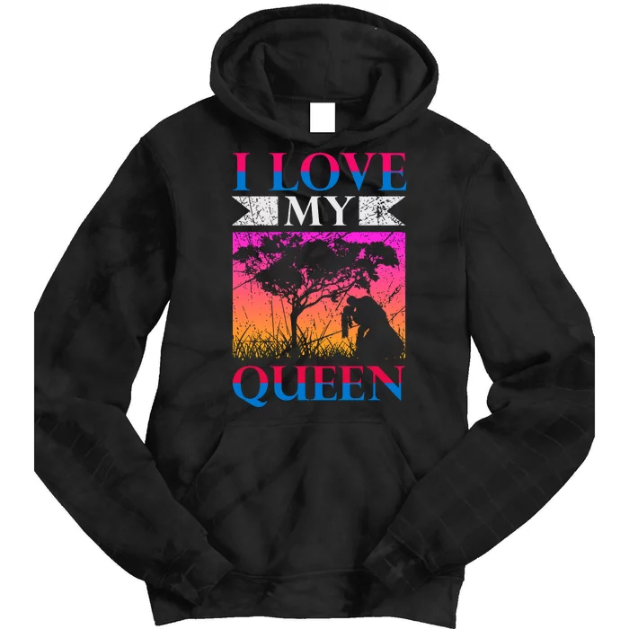 Love My Queen Tie Dye Hoodie