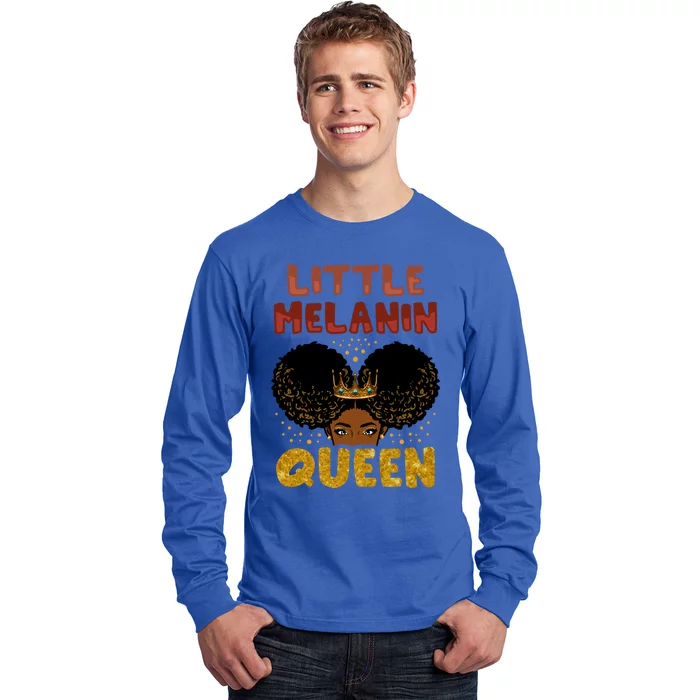 Little Melanin Queen Y Black Magic Funny Gift Long Sleeve Shirt