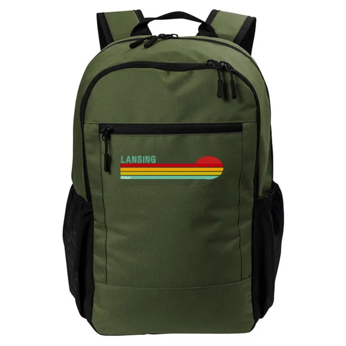 Lansing Michigan Retro Daily Commute Backpack