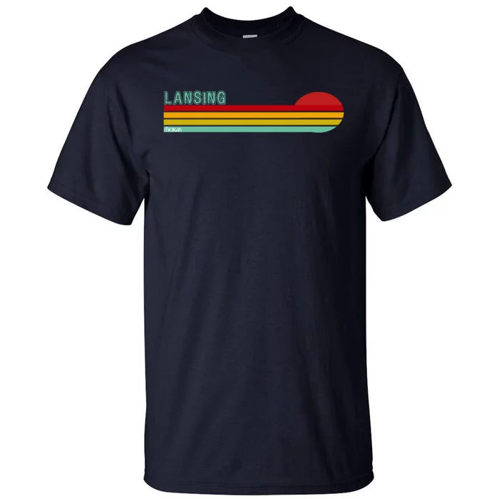 Lansing Michigan Retro Tall T-Shirt