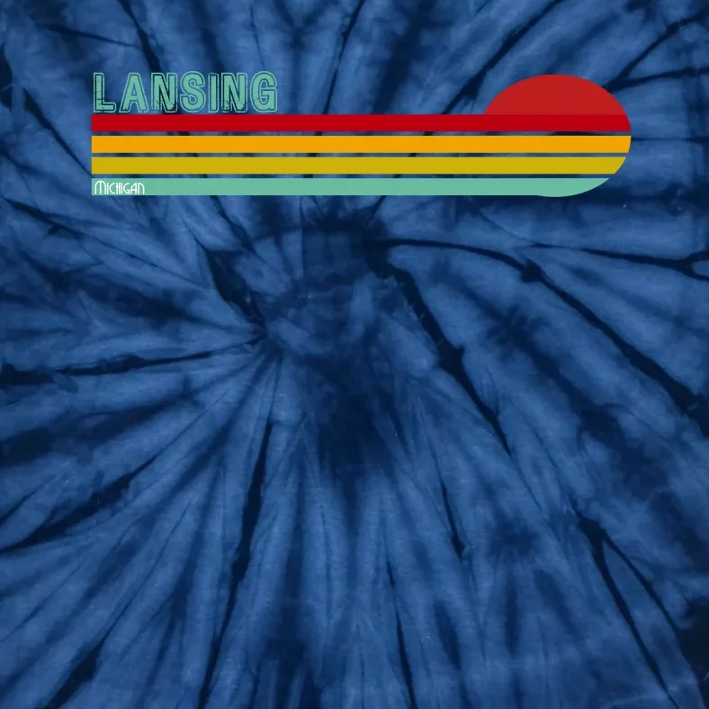 Lansing Michigan Retro Tie-Dye T-Shirt