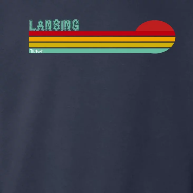 Lansing Michigan Retro Toddler Hoodie