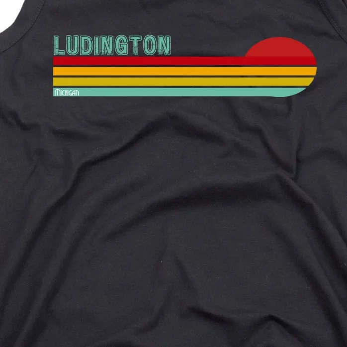 Ludington Michigan Retro Tank Top