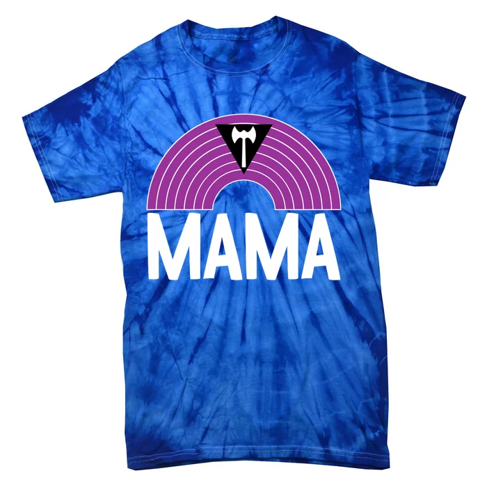 Lesbian Mama Rainbow Lgbtgiftq Cute Pride Flag Color Mom Funny Gift Tie-Dye T-Shirt