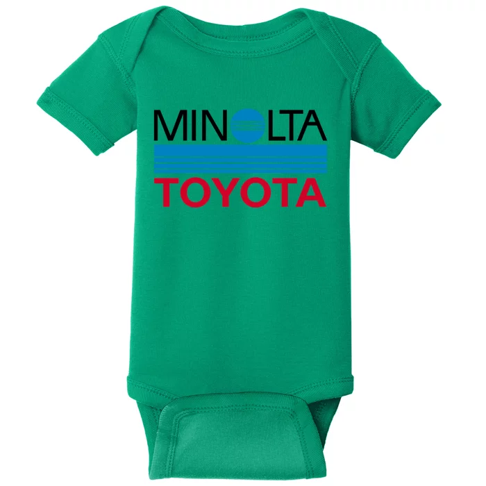 Le Mans Retro Minolta Baseball ¾ Sleeve Baby Bodysuit