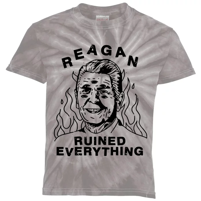 Leeja Miller Reagan Ruined Everything Kids Tie-Dye T-Shirt