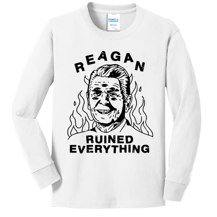 Leeja Miller Reagan Ruined Everything Kids Long Sleeve Shirt