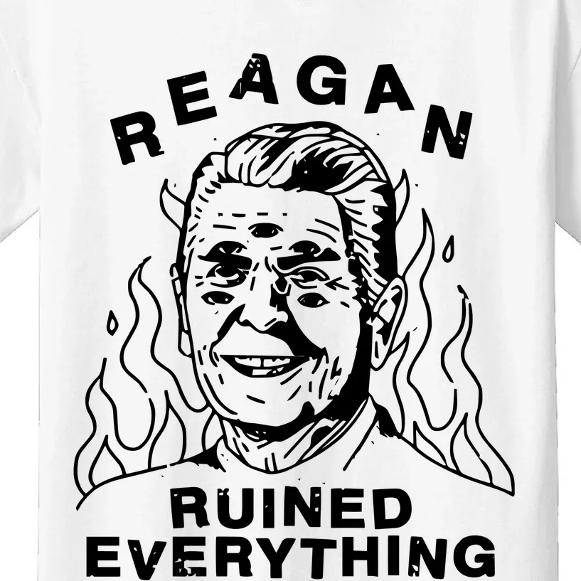 Leeja Miller Reagan Ruined Everything Kids T-Shirt