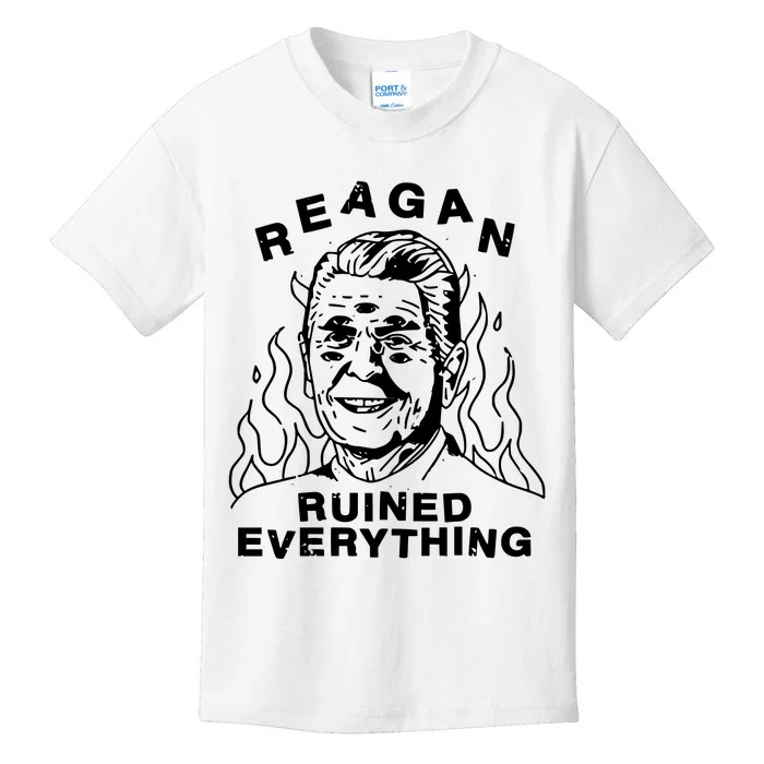 Leeja Miller Reagan Ruined Everything Kids T-Shirt