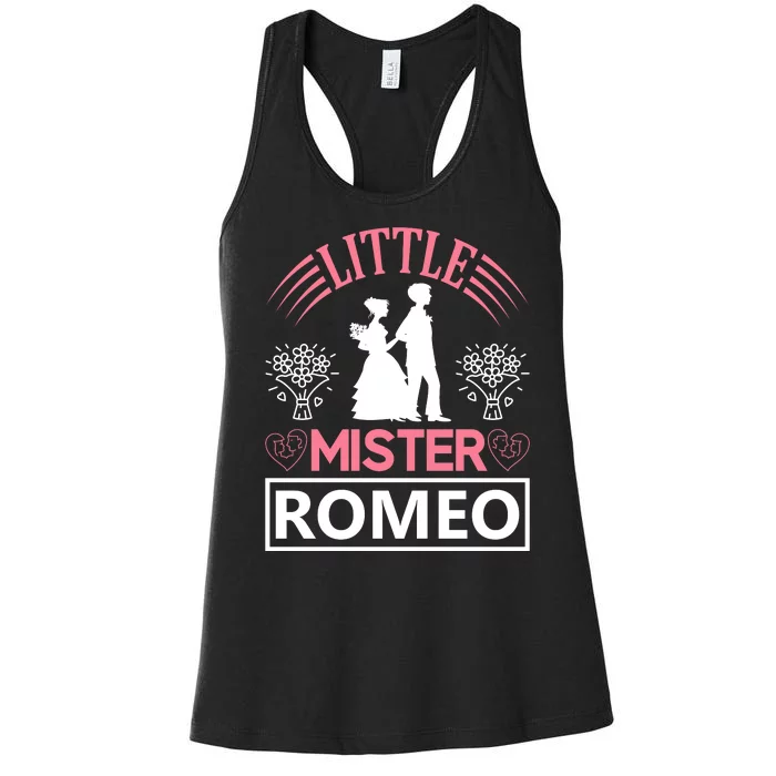 Little Mister Romeo Women's Racerback Tank