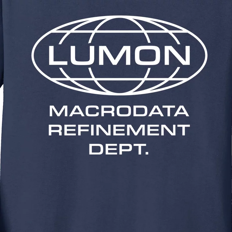 LUMON Macrodata Refinement Department Kids Long Sleeve Shirt