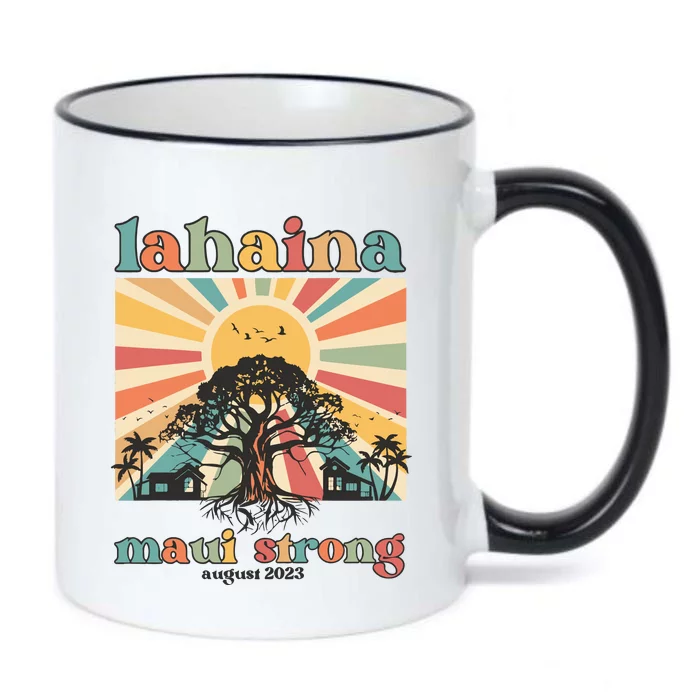 Lahaina Maui Strong Fundraiser Maui Fire Lahaina Banyan Tree Maui Black Color Changing Mug