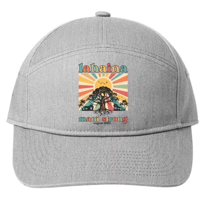 Lahaina Maui Strong Fundraiser Maui Fire Lahaina Banyan Tree Maui 7-Panel Snapback Hat