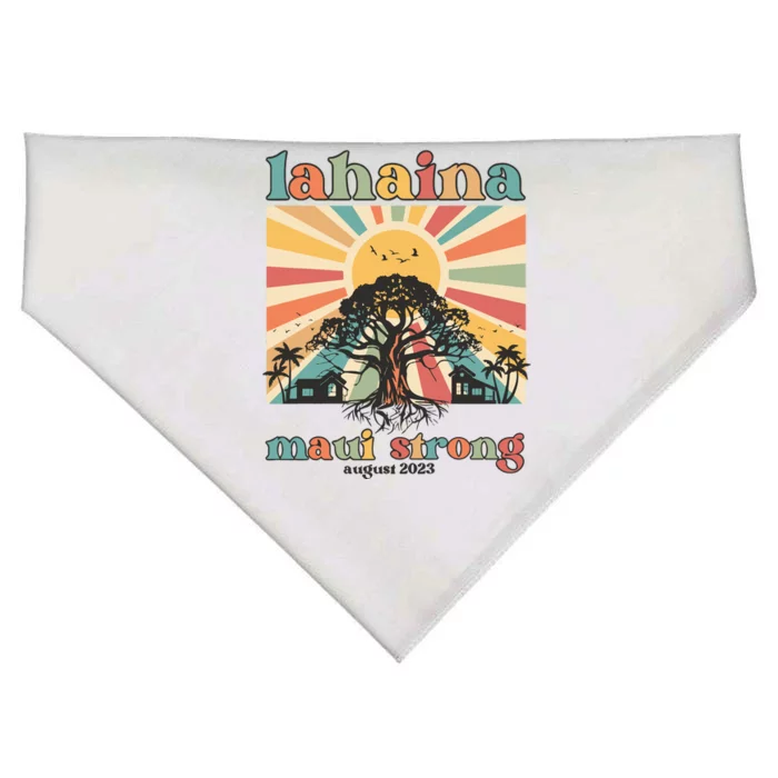 Lahaina Maui Strong Fundraiser Maui Fire Lahaina Banyan Tree Maui USA-Made Doggie Bandana