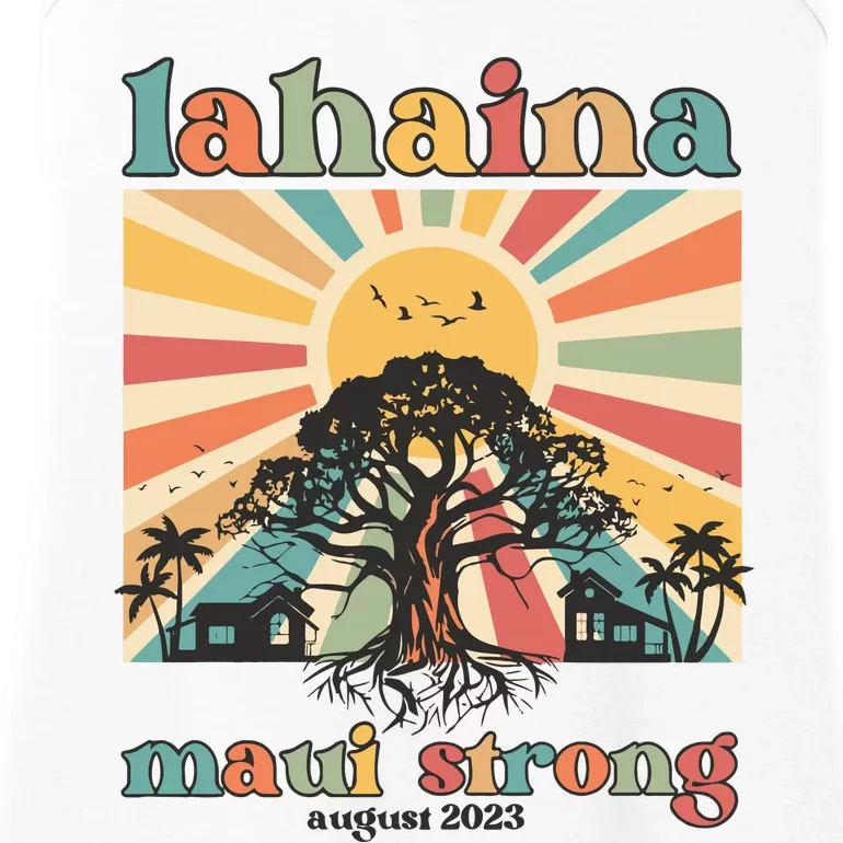 Lahaina Maui Strong Fundraiser Maui Fire Lahaina Banyan Tree Maui Ladies Essential Tank