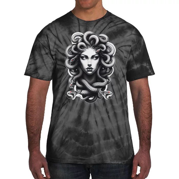 Lilith Medusa Serpent Cobra Snake Greek Mythology Tie-Dye T-Shirt