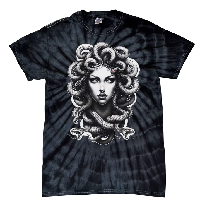 Lilith Medusa Serpent Cobra Snake Greek Mythology Tie-Dye T-Shirt